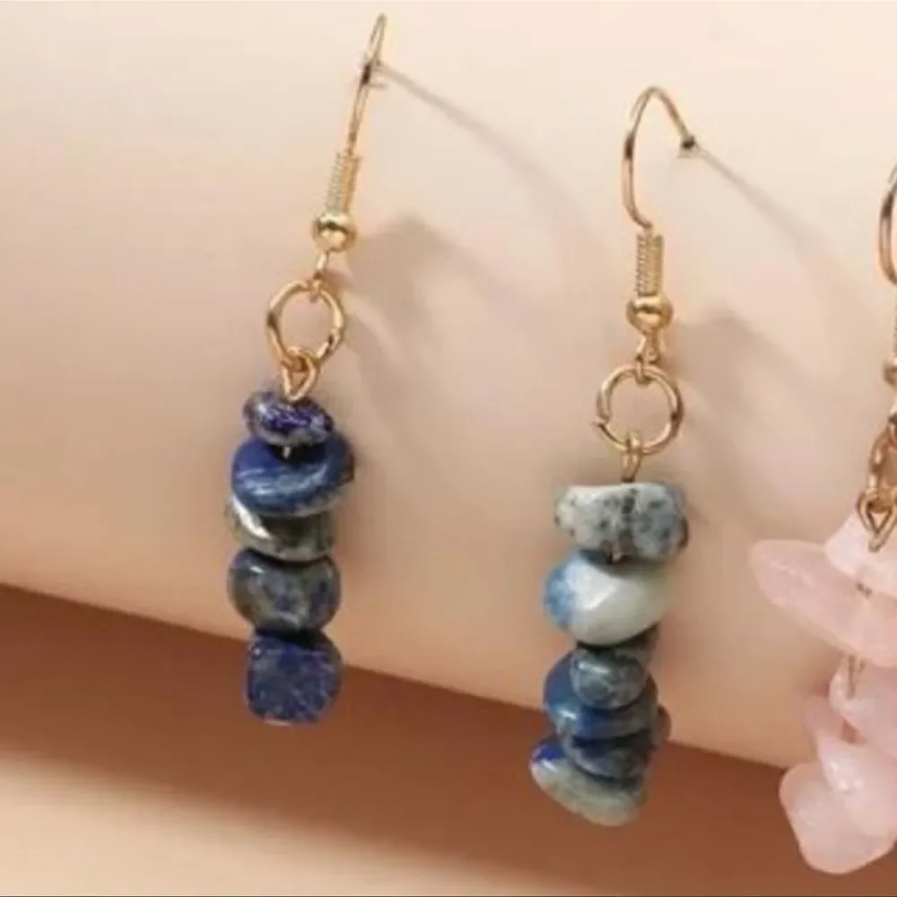 ⭐️3/$25⭐️ NEW Blue Stone Dangly Earrings
